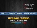 Part 3 Conditional Statements Functions - Arduino Tutorials for STEM Students Tagalog Version