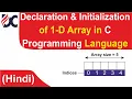 Declaration Initialization of 1-D Array One Dimensional Array Array in c learn C language