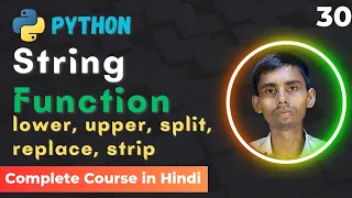 Python String Functions Tutorial lower upper split strip replace capitalize edutika