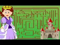 Please help the Princess reach the castle - Maze Puzzle Game