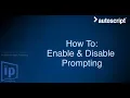 WinPlus-IP How To Enable Disable Prompting