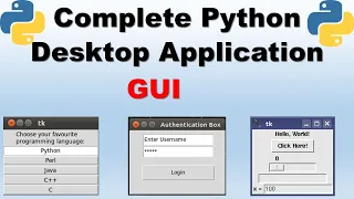 Complete Python Desktop Application GUI