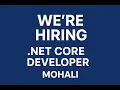 We re Hiring - NET Core Developer