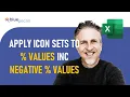 How to Use Icon Sets in Excel with Negative Percentages Icon Sets Percentage Not Working