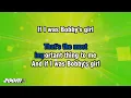 Susan Maughan - Bobby's Girl - Karaoke Version from Zoom Karaoke