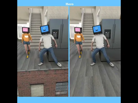 Behind the scenes of TV Man's hallucinations.😂#shorts #funny #shortvideo
