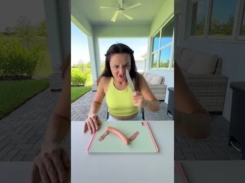 How To Cut A Hot Dog Like A Pro! 🌭🔨