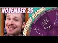 Secret Language of Birt ays November 25 Birt ay Reading