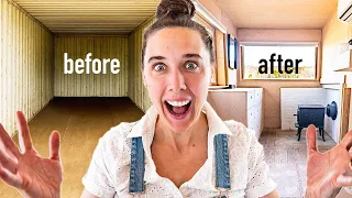 From Steel Box To Cozy Bedroom | DIY Shipping Container Transformation