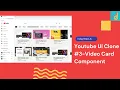 ReactJS Youtube UI Clone Tutorial - Card Component