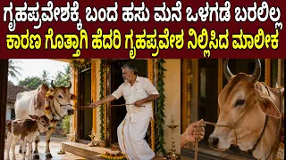 ಗೃಹಪ್ರವೇಶಕ್ಕೆ ಬಂದ ಹಸು ಮನೆ ಒಳಗಡೆ ಬರಲಿಲ್ಲ ಕಾರಣ ಗೊತ್ತಾಗಿ ಹೆದರಿ ಗೃಹಪ್ರವೇಶ ನಿಲ್ಲಿಸಿದ ಮಾಲೀಕ House Mystery