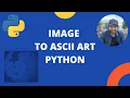 Image to ASCII art using Python Pywhatkit library in one line of code