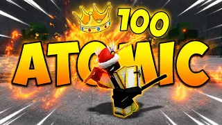 Getting A 100 KILLSTREAK With Atomic Samurai In The Strongest Battlegrounds...