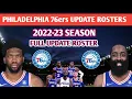 Philadelphia 76ers All roster lineups 2022-23 season Philadelphia 7ers update roster 2022