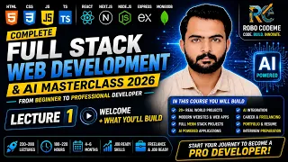 Complete Full Stack Web Development and AI Master Class 2026 Lecture 1 Introduction MERN Stack
