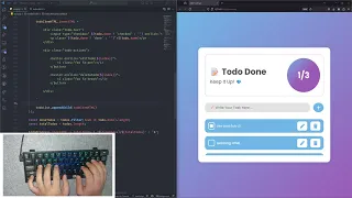 ASMR Coding Todo App JavaScript - No Talking