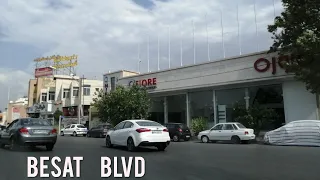                                         ایران   شیراز   بلوار بعثت گردشگری با ماشین دندنها