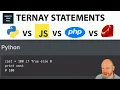 Python Ternary statements vs PHP JavaScript Ruby