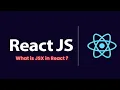 What is JSX in React Tutorial part 3