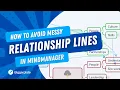 How to avoid messy relationship lines in MindManager