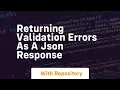 returning validation errors as a json response