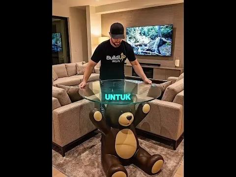 Pria ini membuat meja boneka yang cantik ❤️