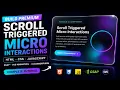 Build Premium Scroll Triggered Micro Interactions HTML CSS JavaScript GSAP Tutorial