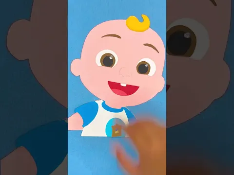 EASY 1-2-3 Crafting Paper JJ Party! ✂️ CoComelon Craft & DIY #kids #shorts