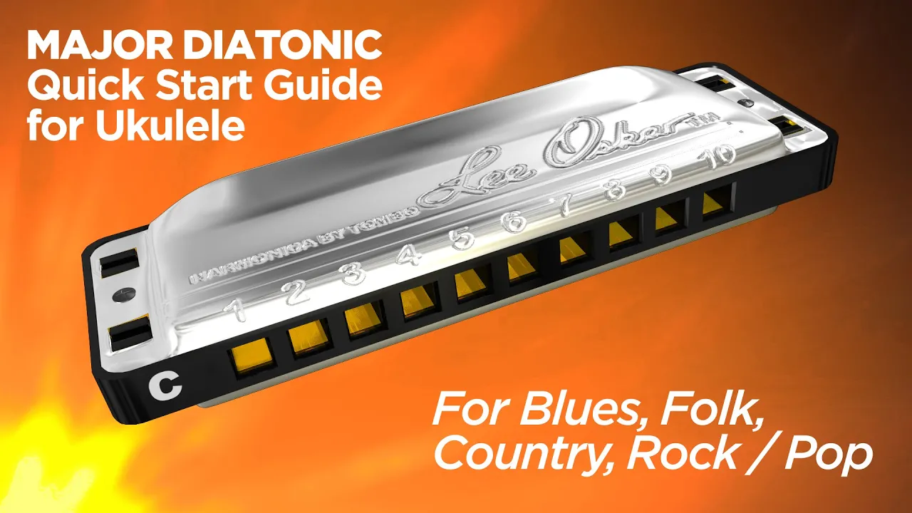 Lee Oskar QuickGuide - Major Diatonic Harmonica For Ukulele - Folk, Blues, Country, Rock / Pop