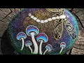 Dragonfly and mushrooms