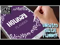 Holiday Planning - Monthly Undated DIGITAL PLANNER Print Stick