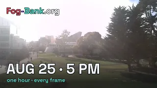 FogCam August 25 2026 5 pm PT one hour every frame