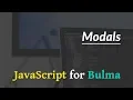 JavaScript For Bulma - Modals