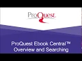 Ebook Central Overview and Searching
