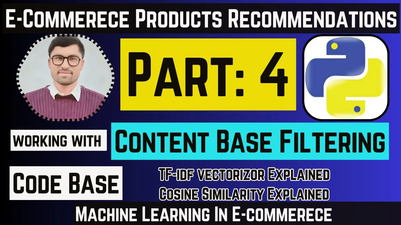 Outline Video Content Base Recommendation | TF-IDF Vectorizer | Cosine Similarity | E Commerce Products | Part 4