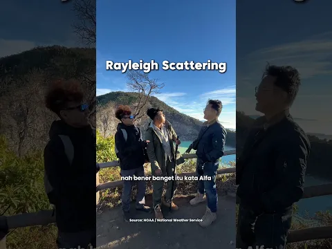 Melihat fenomena Rayleigh Scattering di Kawah Putih