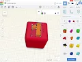 Tinkercad Dice Step 3 - Sink number 1 into the cube