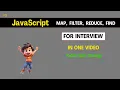 Map Filter Reduce Find in one JS interview Question Explained Hindi English