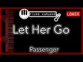Download Lagu Let Her Go (LOWER -3) - Passenger - Piano Karaoke Instrumental