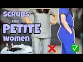 Scrubs Try-on Haul for PETITE Women FIGS Cherokee Infinity Healing Hands Med Couture