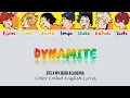 Dynamite - BTS x My Hero Academia 1-A Boys Color Coded English