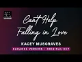 Can't help falling in love - Kacey Musgraves Ver (Original Key Karaoke) - Piano Instrumental Lyrics