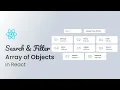 How To Search Filter Array of Objects in React JS