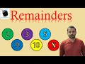 Remainders by 2 3 5 9 10 and Binomial Theorem