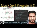 90 - Quick Sort Program in C
