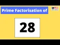 Prime factorization of 28