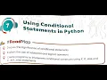 Conditional Statements in Python Class 6 CBSE Academic Year 2025