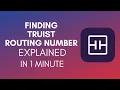 How To Find Truist Routing Number 2025