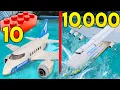 Download Lagu 10 VS 10,000 Piece Lego Plane Crash IN POOL