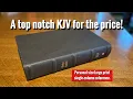 KJV Personal Size Large Print Single-Column Reference Bible Bible Review brown genuine leather